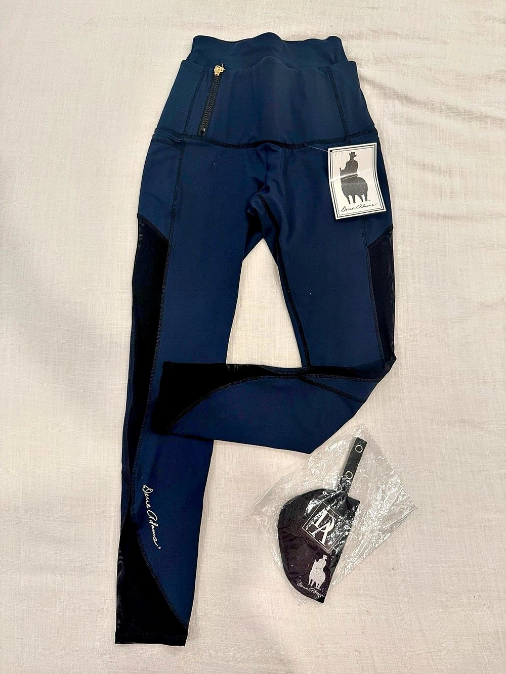 NWT Dene Adams Concealed Carry Tactical Leggings w/ Holster Navy, Size Small